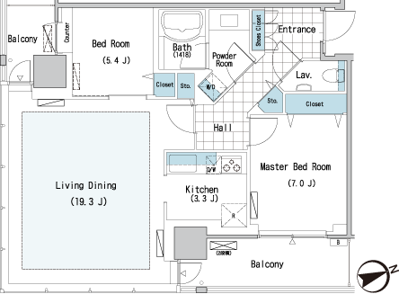 C12 type 2LDK �Ԏ�}